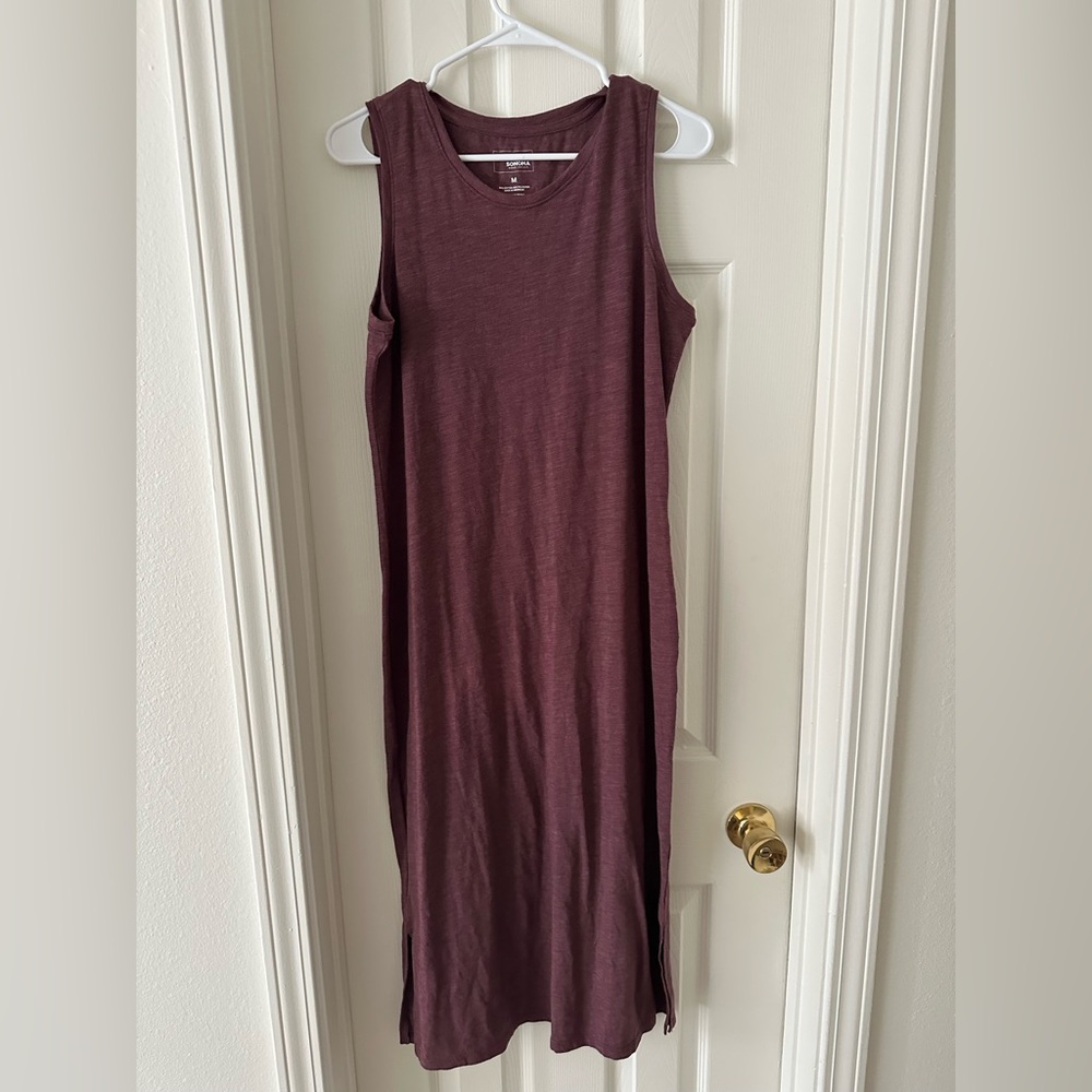 Sonoma Sleeveless Plum Midi Dress